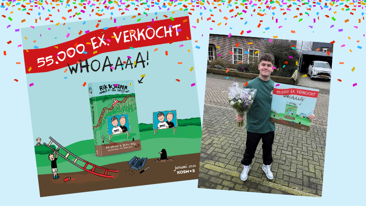 Wooooooow! 55.000 boeken verkocht!